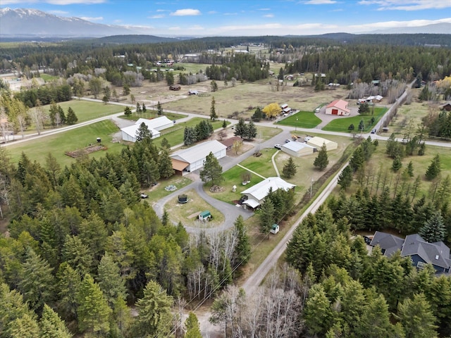 245 Blanchard Lake Rd, Whitefish, MT 59937 - view of property location with a forest and mountains