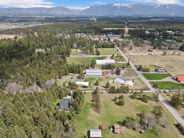 245 Blanchard Lake Rd, Whitefish, MT 59937 - view of property location featuring a forest and a mountainous background