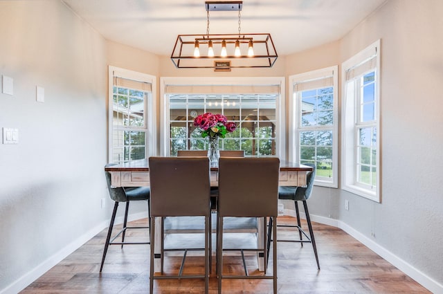 30 Knapp Ln, Kalispell, MT 59901 - dining space with baseboards and wood finished floors