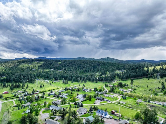 30 Knapp Ln, Kalispell, MT 59901 - aerial view of a heavily wooded area and a mountainous background