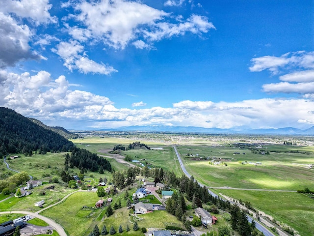 30 Knapp Ln, Kalispell, MT 59901 - aerial overview of property's location with mountains