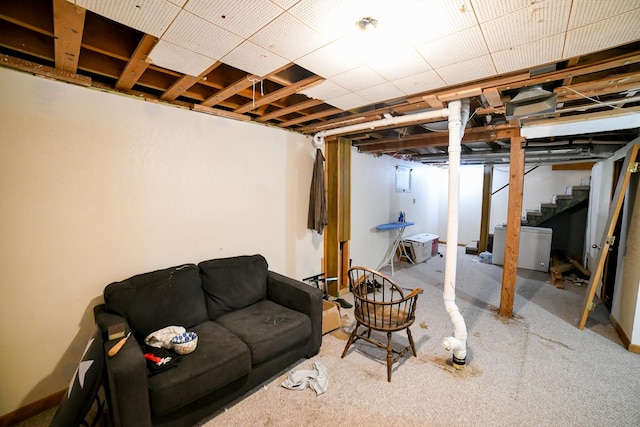312 12th Ave N, Shelby, MT 59474 - finished below grade area with stairs