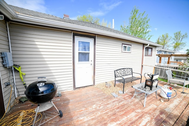 312 12th Ave N, Shelby, MT 59474 - deck with a grill