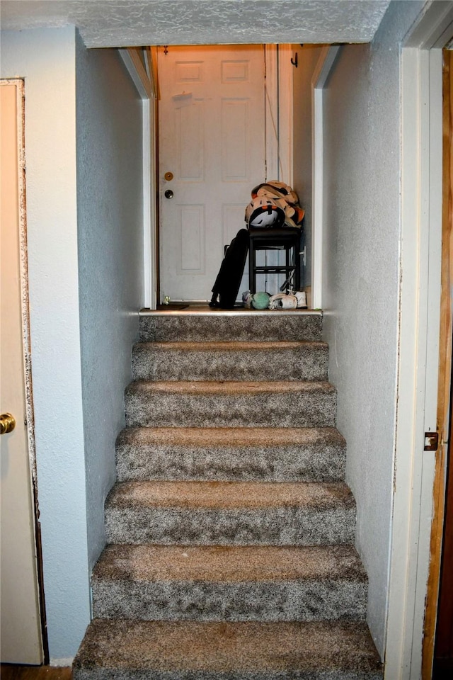 83 Indian Head Rd, Libby, MT 59923 - stairs with a textured wall