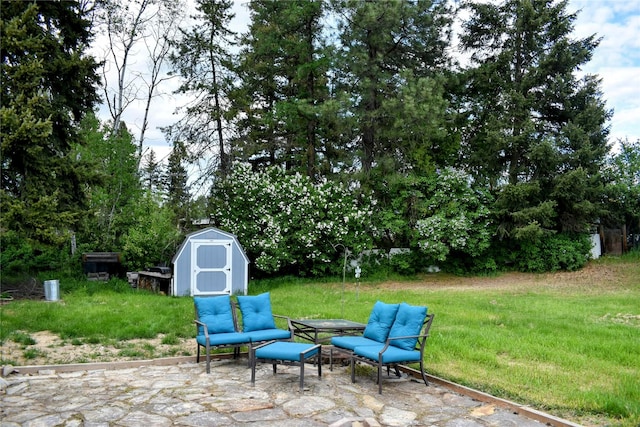 83 Indian Head Rd, Libby, MT 59923 - view of patio with an outdoor hangout area