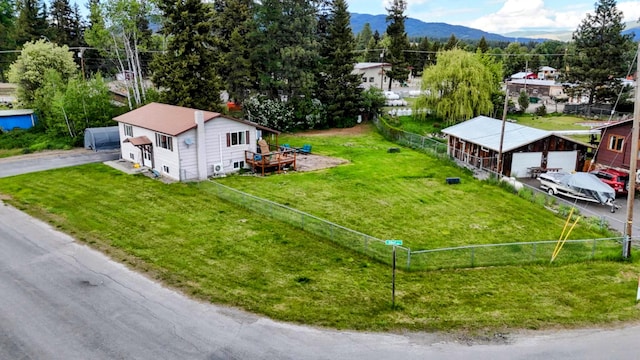83 Indian Head Rd, Libby, MT 59923 - aerial view of property and surrounding area featuring mountains