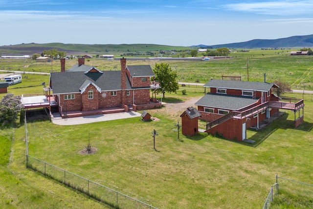 33562 Fox Rd, Polson, MT 59860 - overview of rural landscape with a mountain backdrop