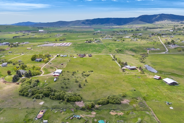 33562 Fox Rd, Polson, MT 59860 - aerial view of property's location with mountains and rural landscape