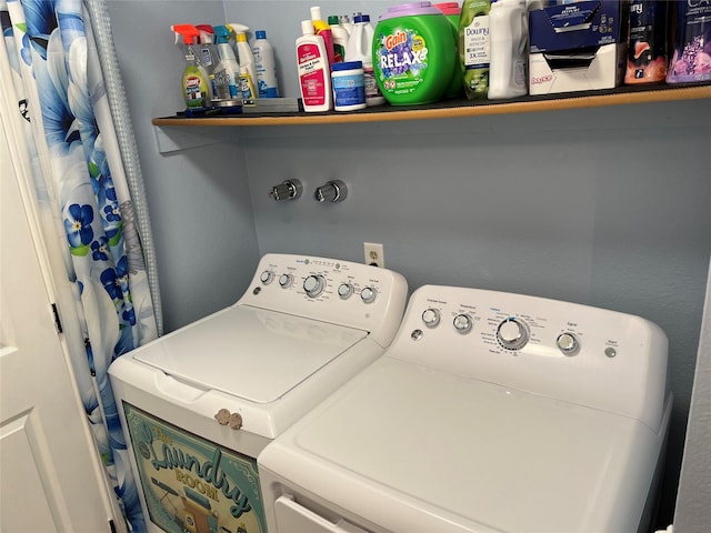 4239 7th Ave N, Great Falls, MT 59405 - laundry area with independent washer and dryer