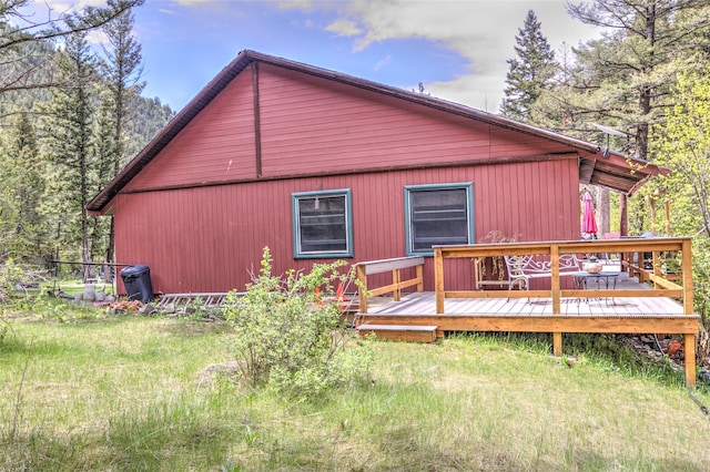 8229 York Rd, Helena, MT 59602 - rear view of house featuring a deck