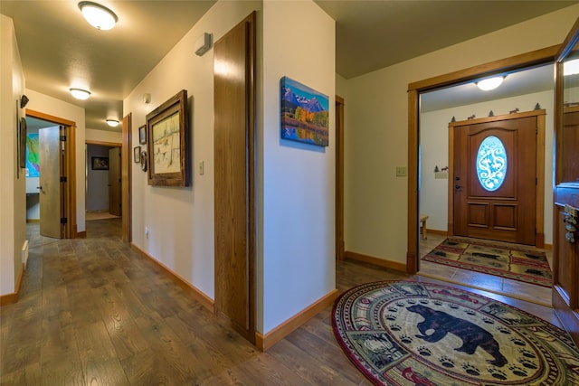 5380 US Highway 93, Conner, MT 59827 - foyer entrance featuring wood finished floors and baseboards