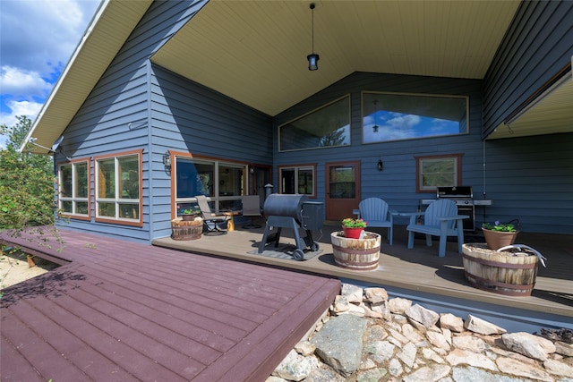5380 US Highway 93, Conner, MT 59827 - deck with area for grilling