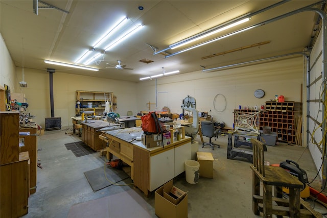 5380 US Highway 93, Conner, MT 59827 - garage with a workshop area