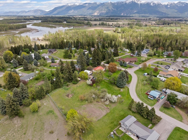 30 Panoramic Dr, Kalispell, MT 59901 - aerial view of property and surrounding area with a water and mountain view