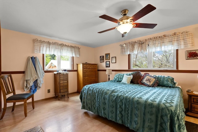 30 Panoramic Dr, Kalispell, MT 59901 - bedroom featuring wood finished floors and ceiling fan
