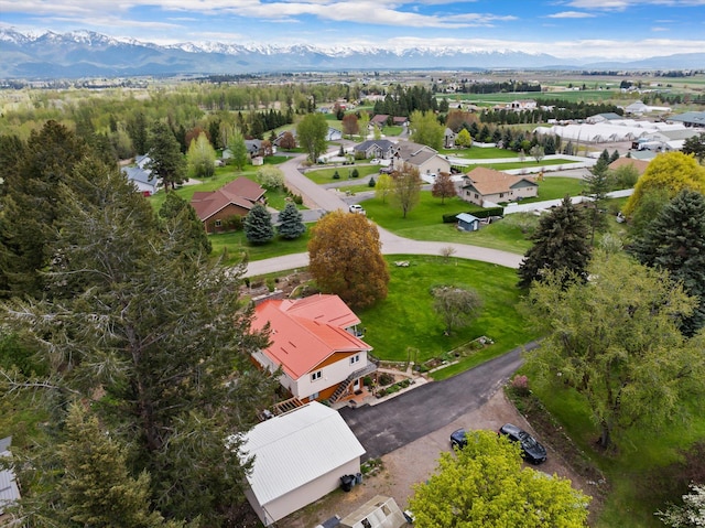30 Panoramic Dr, Kalispell, MT 59901 - aerial perspective of suburban area featuring a mountain backdrop