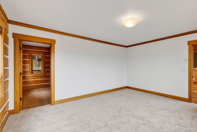 629 Alvista Loop, Hamilton, MT 59840 - spare room featuring carpet flooring, ornamental molding, and baseboards
