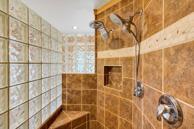 629 Alvista Loop, Hamilton, MT 59840 - bathroom with tiled shower and recessed lighting