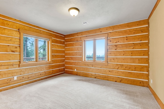 629 Alvista Loop, Hamilton, MT 59840 - spare room featuring carpet and wooden walls