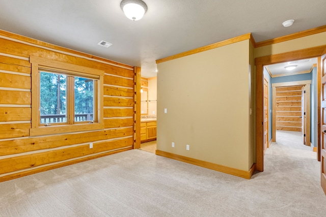 629 Alvista Loop, Hamilton, MT 59840 - unfurnished room featuring crown molding, light carpet, and baseboards
