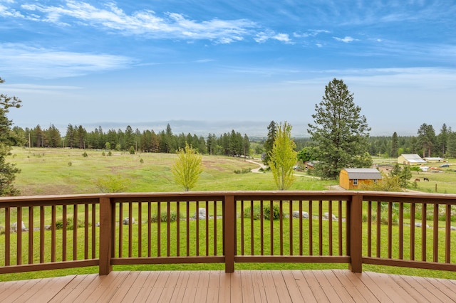 629 Alvista Loop, Hamilton, MT 59840 - wooden terrace with a yard