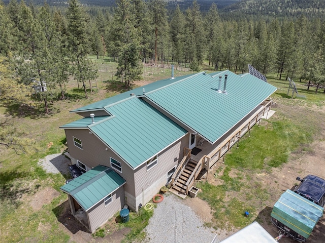 3185 Hubbart Dam Rd, Marion, MT 59925 - bird's eye view of a heavily wooded area