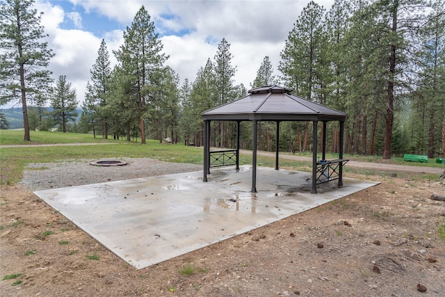 3185 Hubbart Dam Rd, Marion, MT 59925 - view of home's community with a gazebo and a lawn