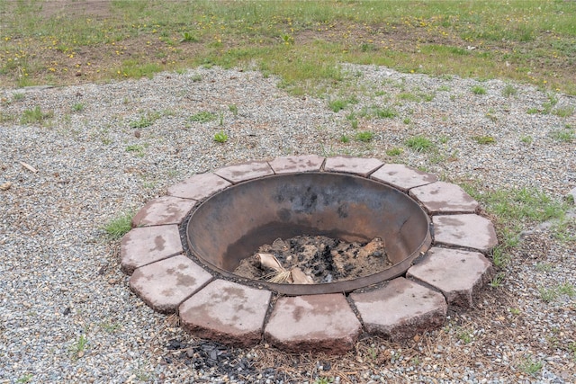 3185 Hubbart Dam Rd, Marion, MT 59925 - exterior view of a fire pit