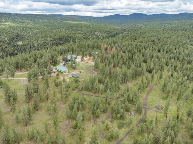 3185 Hubbart Dam Rd, Marion, MT 59925 - aerial view of a heavily wooded area and mountains