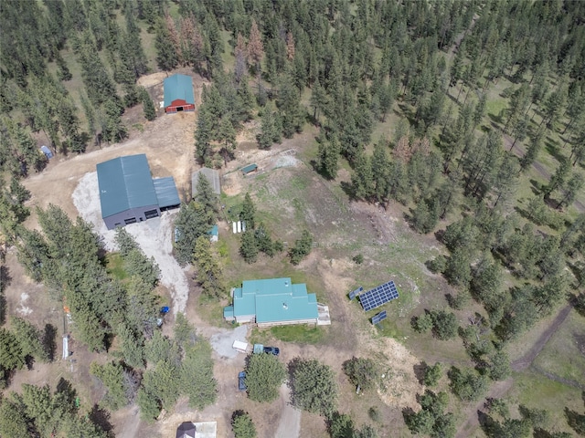 3185 Hubbart Dam Rd, Marion, MT 59925 - aerial overview of property's location with a forest