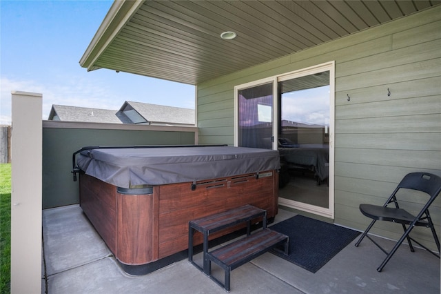 3870 Swan Rd, East Helena, MT 59635 - view of patio / terrace featuring a hot tub