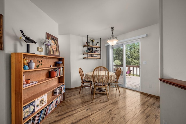 5 Darlene Rd, Columbia Falls, MT 59912 - dining space with hardwood / wood-style floors and baseboards