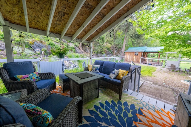 11537 Mt Highway 37 N, Libby, MT 59923 - view of patio with an outdoor living space