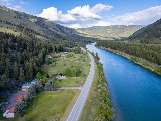 11537 Mt Highway 37 N, Libby, MT 59923 - aerial view of a heavily wooded area and a water and mountain view