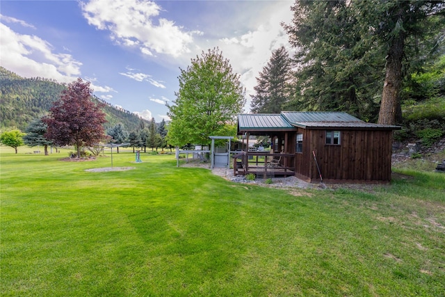 11537 Mt Highway 37 N, Libby, MT 59923 - view of green lawn featuring a mountain view