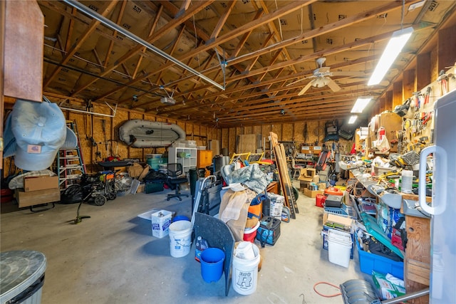 11537 Mt Highway 37 N, Libby, MT 59923 - garage with ceiling fan