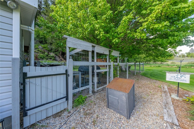 11537 Mt Highway 37 N, Libby, MT 59923 - view of yard with exterior structure and an outbuilding