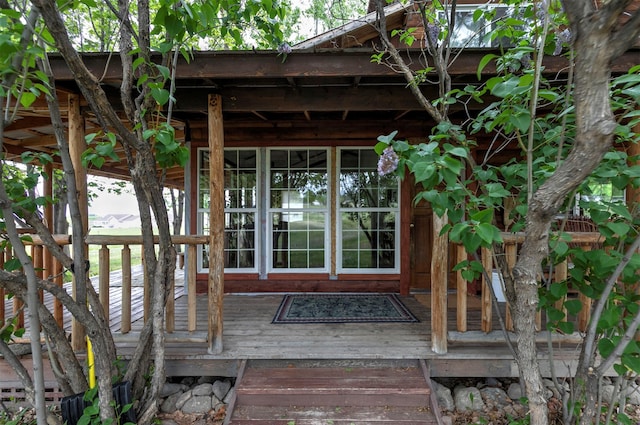 874 Coal Pit Rd, Corvallis, MT 59828 - view of wooden deck