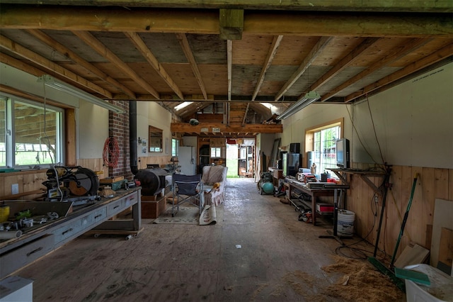 874 Coal Pit Rd, Corvallis, MT 59828 - miscellaneous room with wood walls