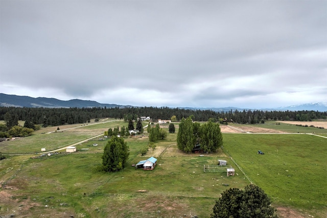 874 Coal Pit Rd, Corvallis, MT 59828 - overview of rural landscape with a mountainous background