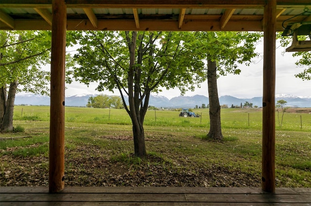874 Coal Pit Rd, Corvallis, MT 59828 - view of grassy yard with a view of rural / pastoral area and a mountain view