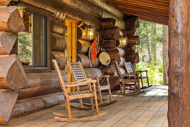 131 Mccaffery Lookout Trl, Bigfork, MT 59911 - view of wooden deck