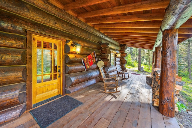 131 Mccaffery Lookout Trl, Bigfork, MT 59911 - view of wooden terrace