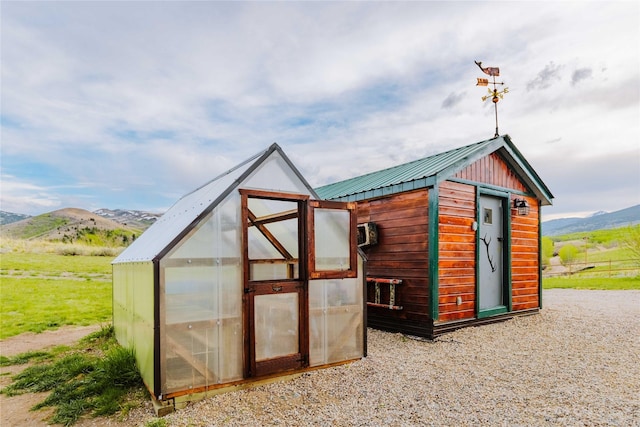 34 Outlaw Trl, Anaconda, MT 59711 - view of greenhouse with a mountain view