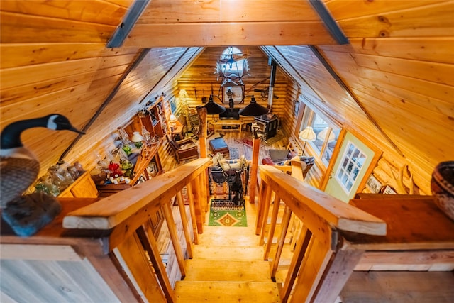 34 Outlaw Trl, Anaconda, MT 59711 - stairs featuring wood-type flooring
