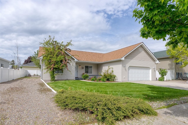 115 River Glen Ct, Kalispell, MT 59901 - ranch-style home featuring an attached garage, concrete driveway, and roof with shingles