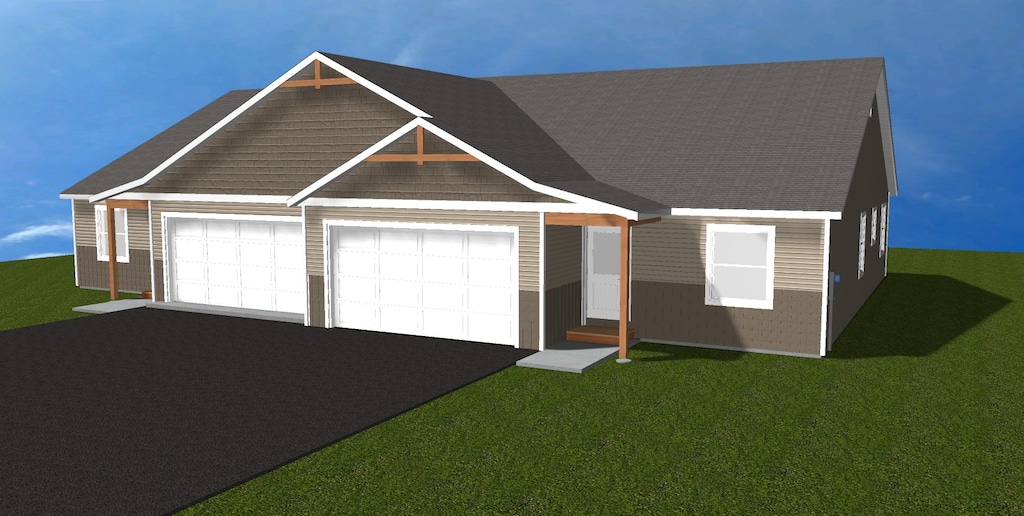 45 Mackin Ct, Kalispell, MT 59901 - view of front of house with a front lawn