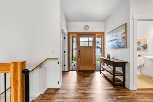 11515 Ninebark Way, Missoula, MT 59802 - foyer entrance with wood finished floors and baseboards