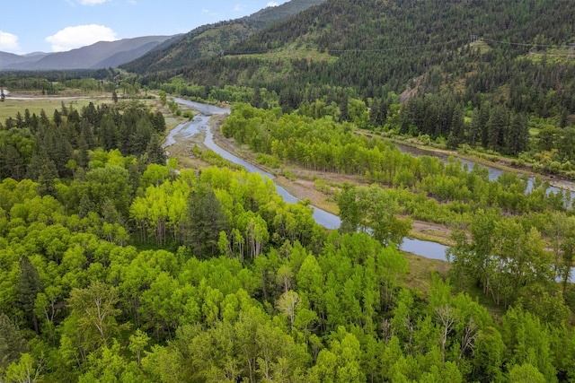 11515 Ninebark Way, Missoula, MT 59802 - aerial view of property and surrounding area with a forest and a water and mountain view