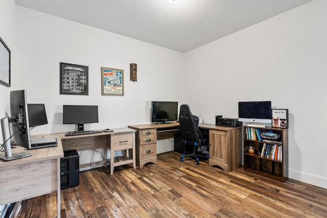 11515 Ninebark Way, Missoula, MT 59802 - home office with dark wood finished floors and baseboards